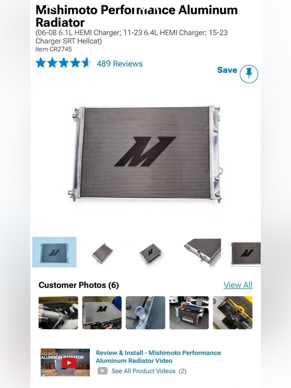 Men’s Performance Aluminum Radiator – Black